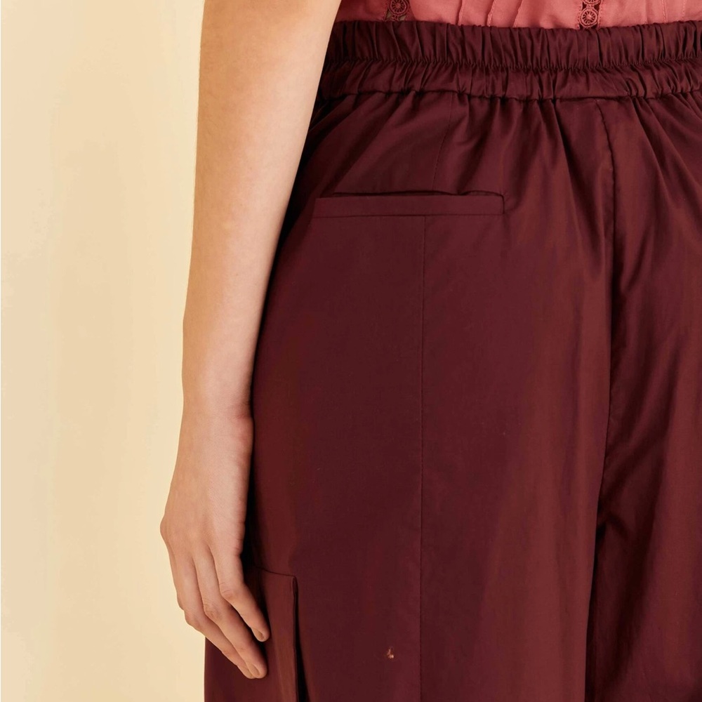 FARM Rio Burgundy Cargo Pants - Picture 4 of 6